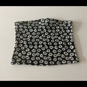 Tubed crop tops
